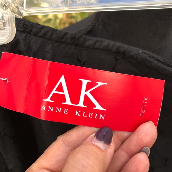 - Anne Klein black flair eyelet skirt NWT - Picture 6 of 8